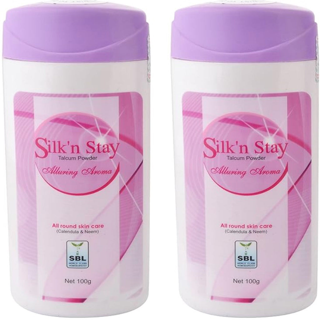 SILK N' STAY TALCUM POWDER
